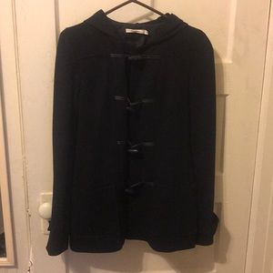 Black Hooded Bailey 44 Stretchy Pea Coat